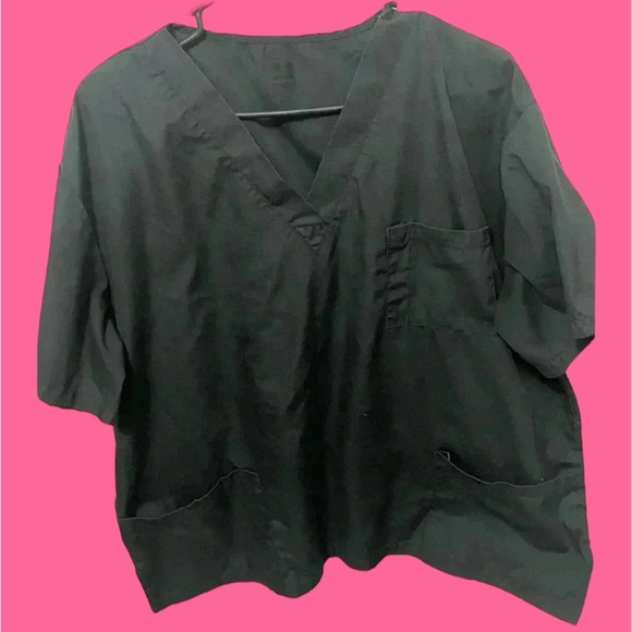 Dark grey scrub top - Picture 1 of 5